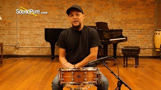 Craviotto 5.5x14 Sapele Custom Shop Snare Drum