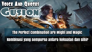 Gusion Voice And Quotes Mobile Legends Dengan Artinya