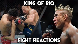 Jose Aldo vs Jonathan Martinez Full Fight Reactions | Return of the King of Rio