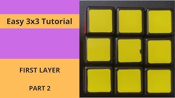 Easy 3x3 Tutorial First Layer (Part 2)