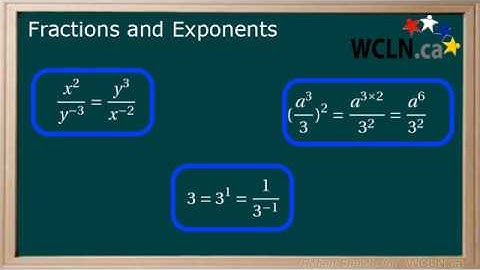 WCLN - Math - Fractions and Exponents