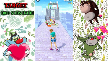 NOOB vs PRO vs HACKER Run Rich 3D | Oggy, Jack, Shinchan, Bob, Cockroaches Voice | Snow Gamer