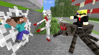 MONSTER SCHOOL : HEROES ( FIGHTING SCP-096, GIANT SPIDER, MAFIA ) - ACTION MINECRAFT ANIMATION