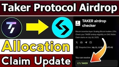 Taker Protocol Allocation Claim Listing update || Taker Protocol airdrop update || taker Protocol