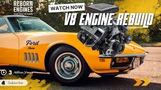 Part2  Seized-up Ford V8 Engine from Barn Find Pantera Gets Restored #restoration #carengine