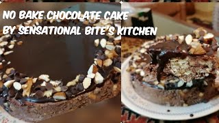 No bake chocolate cake | cold recipe by sensational bite's kitchen