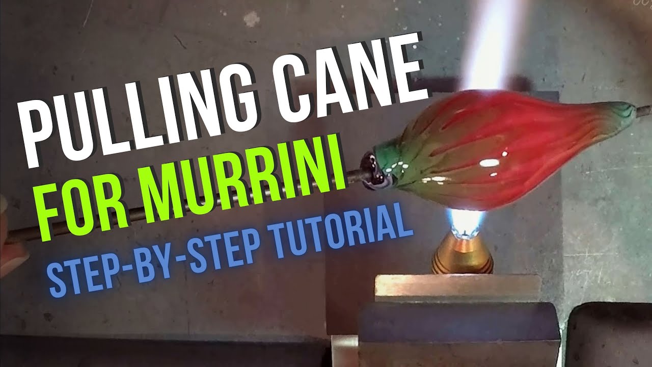 Pulling Glass Murrini Cane (& Making a Twistie at the end!) - Step-by ...