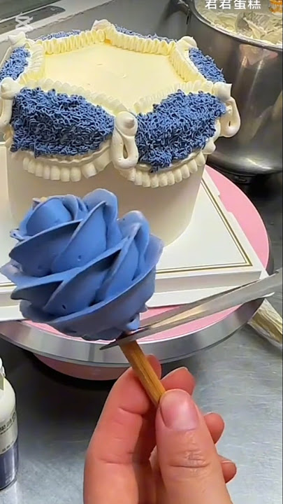 Fantastic Cake Decorations| Amazing Cake|Blue Flower Cake #cakeart #cakedesign #cakedecorating