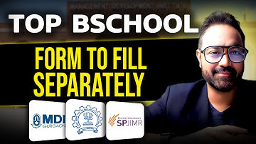 MBA Bschool Guide | Top College Forms To Be Fill Separately | Form Fees | CAT Examination 2024