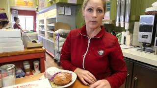Trisha Garner talks about Paczki at Sweetwater's Donut Mill in Kalamazoo