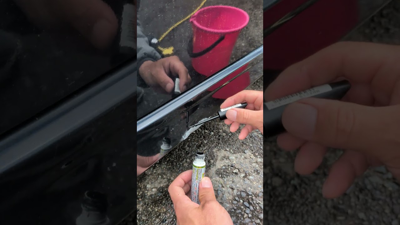 【DIY】車のヘコミ、パテとタッチペンでまさかの復活！