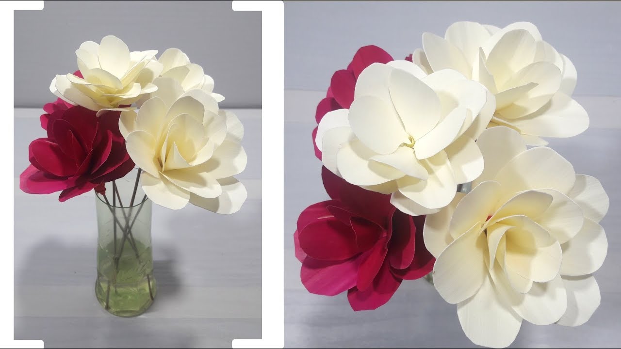 Cara Membuat Bunga Mawar dari Daun Ental Untuk Hiasan Penjor