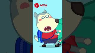Jenny, Don&#39;t wander around at the airport! | Safety in Airport Cartoon | Wolfoo Family #shorts