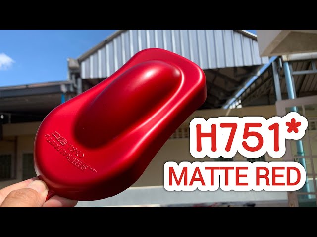MATTE RED H751* of Samurai Paint - YouTube