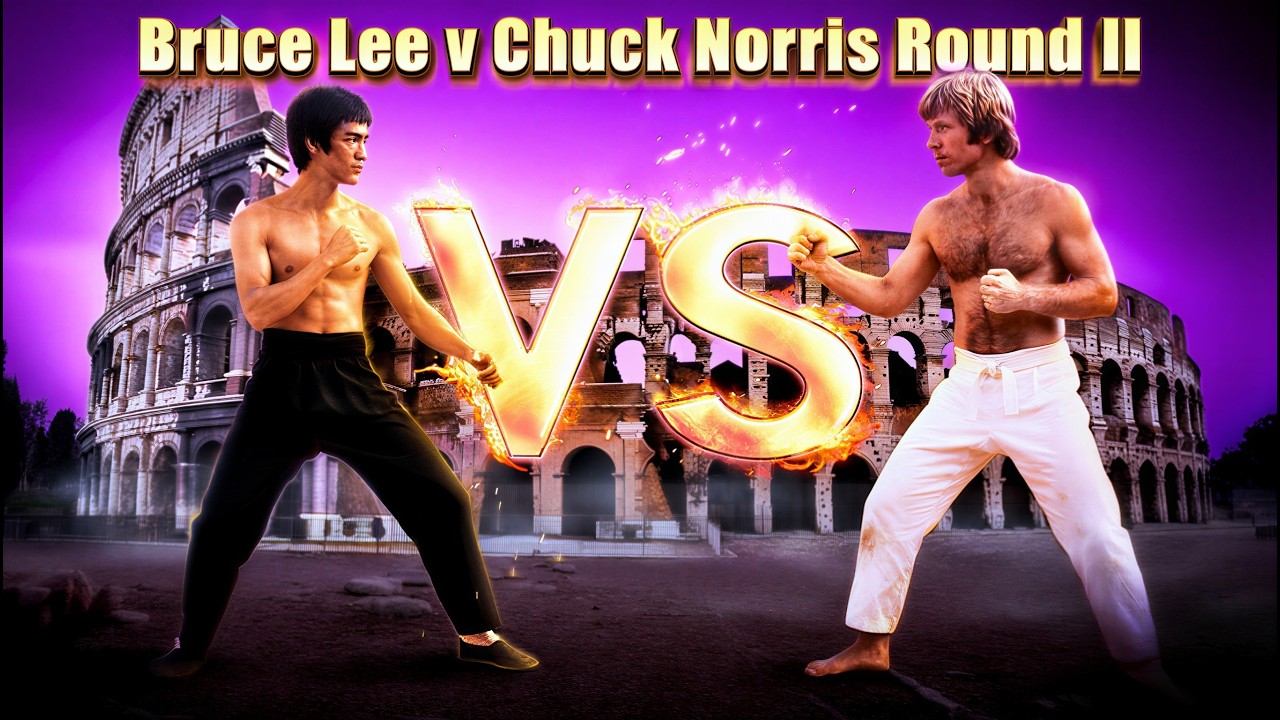 Seedance 2 Bruce Lee v Chuck Norris Round II #seedance2 #BruceLeevChuckNorris #aimovie