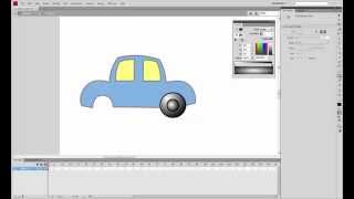 Adobe Flash - Creating car and driver [part 1] screenshot 5