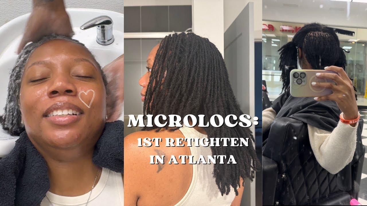 Microlocking Video MY FIRST MICROLOCS RETIGHTENING IN ATLANTA | MICROLOCS JOURNEY - YouTube