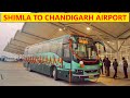 Shimla to Chandigarh Airport - Thrilling first day ride | HRTC Volvo Himsuta | Himbus