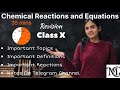 Revision of Chemical Reactions and Equations in just 35 minutes |Class X| Chemistry | Mittal Classes