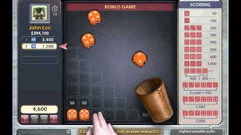 Farkle Online fan scores 6400 points in Bonus Game