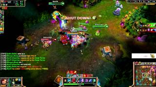 Insane Galio ultimate into Katarina's pentakill!