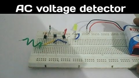 Homemade non contact voltage tester using BC547, Simple AC detector