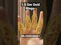 #shorts Latest 1.5 Gm Gold Rajwadi Jodha Ring | Diamond Nacklace #viral #jewellerydesign
