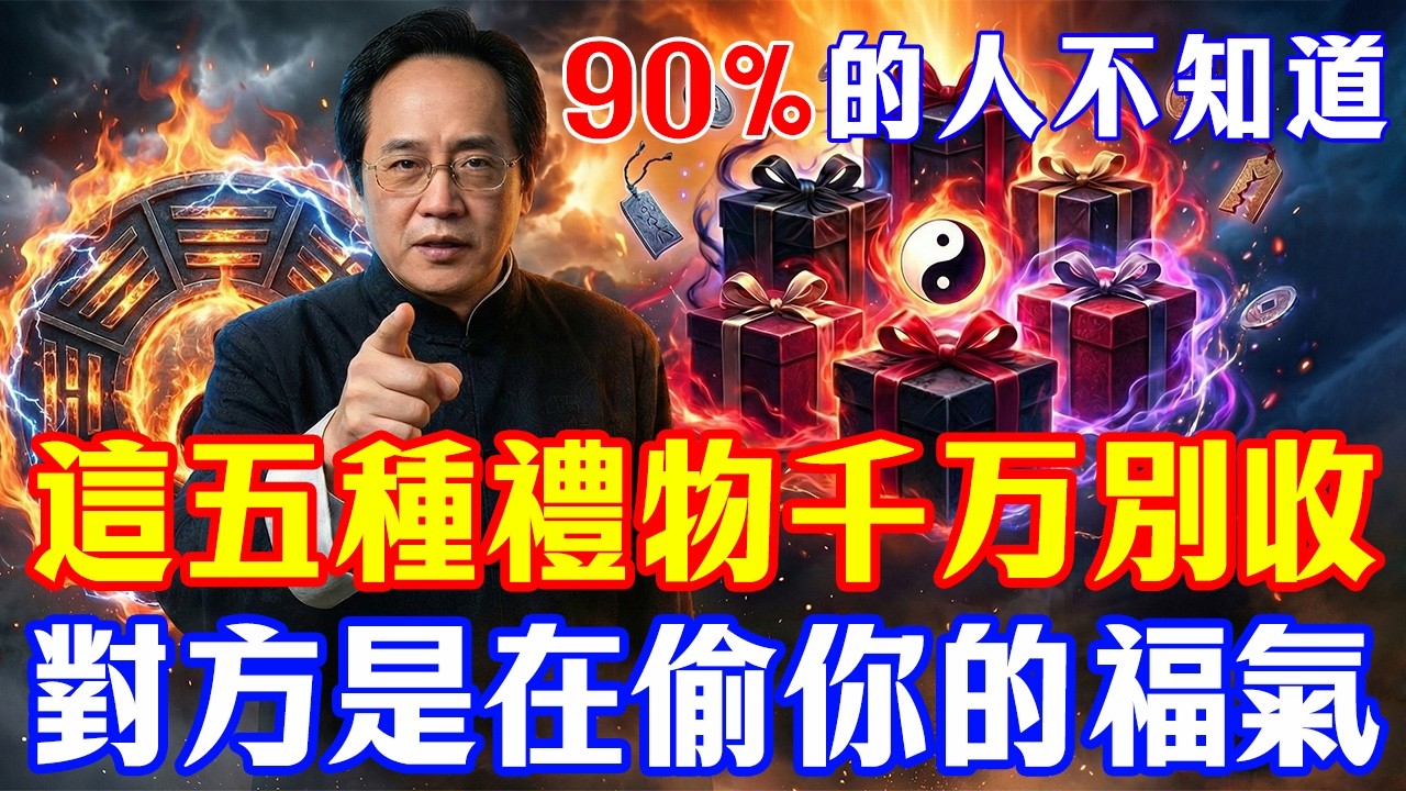 倪海廈：運氣莫名變差？你可能被「借運」了！這5種禮物再貴重也別收，對方是在偷你的福氣。#倪海厦 #居家風水 #中醫養生 #鎮櫃法 #經方