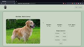 Henry Dog App - Individual Project at Henry Bootcamp screenshot 3