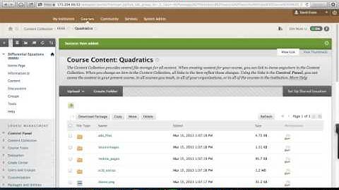 Manual Upload to Blackboard