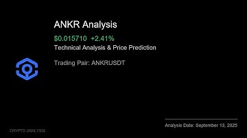 ANKR (ANKRUSDT) Technical Analysis - Price Prediction & Buy or Sell September 13, 2025