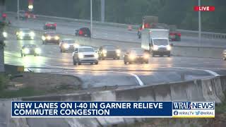 New lanes on I-40 in Garner relieve commuter congestion