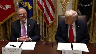 WATCH: Donald Trump and Australian PM sign mineral deal