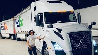 My Semi Truck driving job at FedEx- මගේ FedEx ට්‍රක් රියදුරු රැකියාව