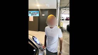 You got kind of mad after finding out he had a GPS on his new Porsche. #roadside #porsche #shorts