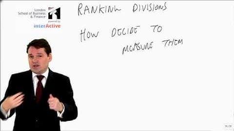 LSBF ACCA P5: Advanced Performance Management, Key Facts on Ranking Divisions