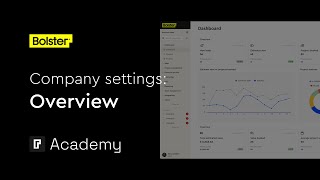 Company settings overview - Bolster academy