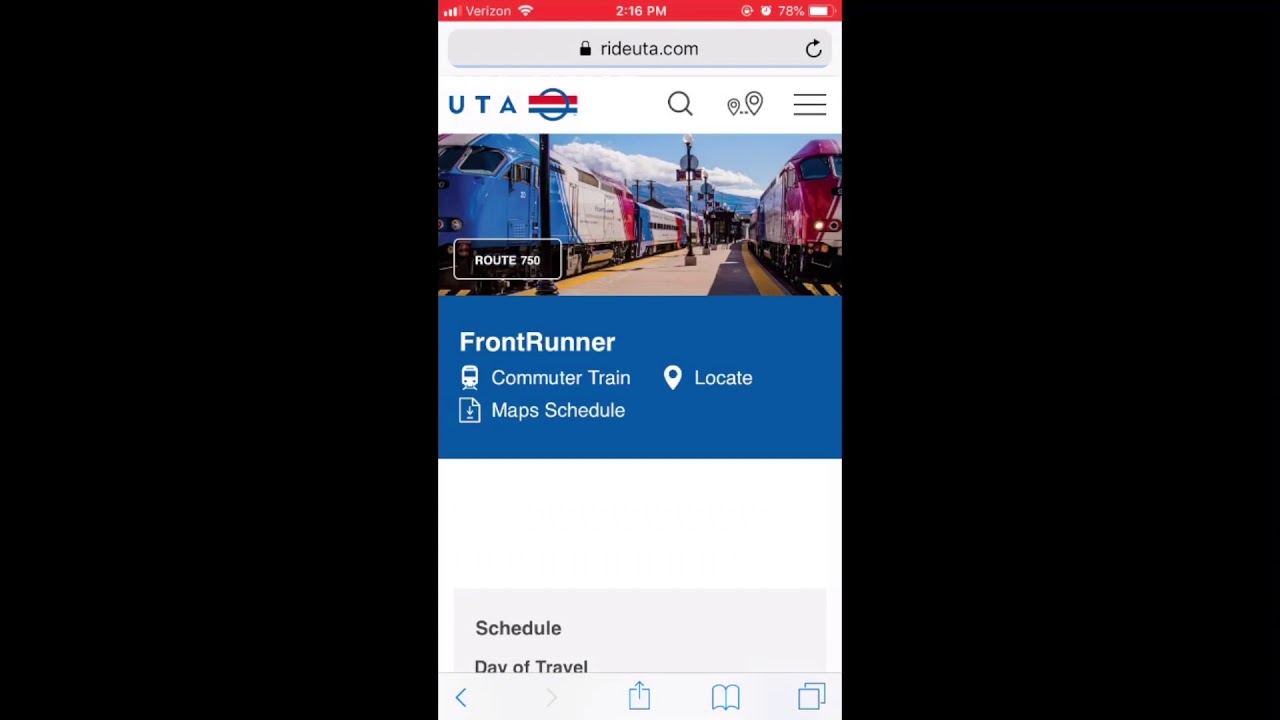 How to Find the UTA Frontrunner Schedule - YouTube