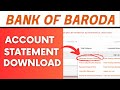 BOB World Net Banking Download Statement | Bank Of Baroda Net Banking Statement Download