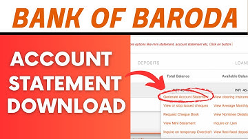 BOB World Net Banking Download Statement | Bank Of Baroda Net Banking Statement Download