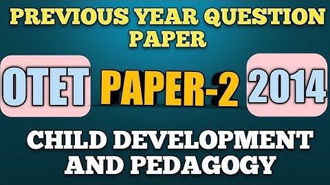OTET PAPER-2 QUESTION WITH SOLUTION|OTET PAPER-2 ANSWER KRY|OTET|OTET 2022|@StudyLecture