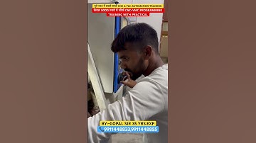 ONLINE & OFFLINE THEORY CLASSES WITH PRACTICAL BY GOPAL SIR #cnc #plc #shorts