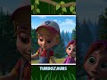 Turbozaurs Making New Friends V2 #shorts #dinocartoons