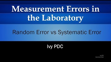 Analytical vs Random Error in the Laboratory