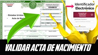 Como Validar Una Acta De Nacimiento Facil Y Rapido Acta De Nacimiento Certificada