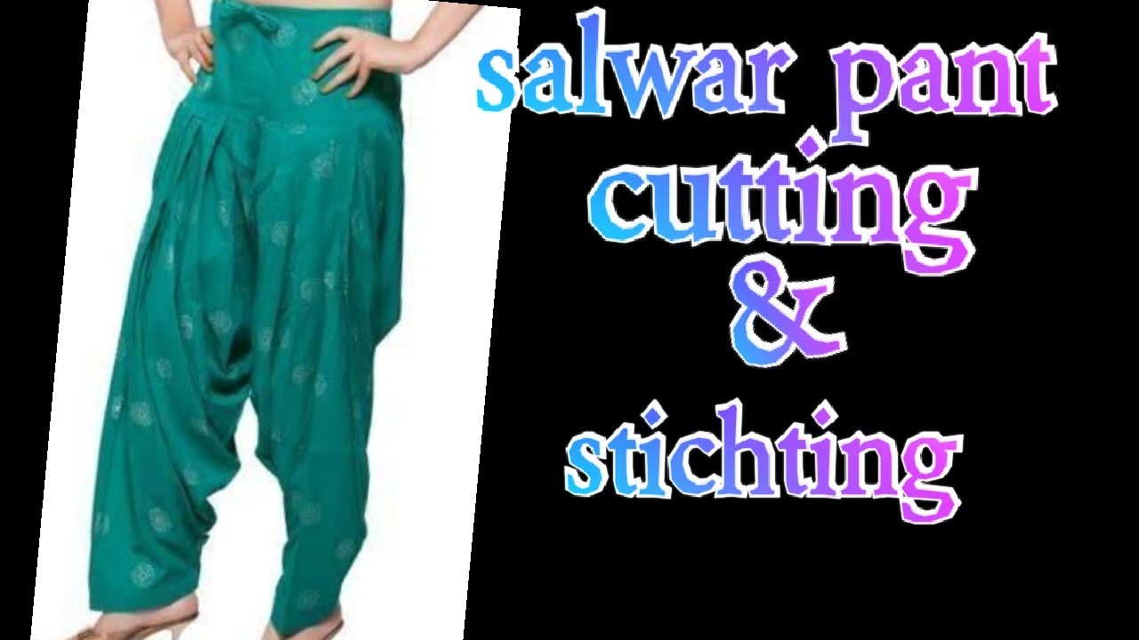 Salwar pant cutting part1// pant cutting at home with size pant YouTube