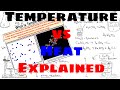 Temperature vs Heat - Explained