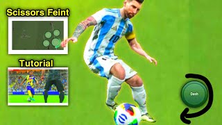 How To Do SCISSORS FEINT eFootball Skill Move | Advanced Feint Tutorial