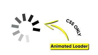 Animated Loader Using HTML And CSS Only | Loading Animation Using HTML And CSS Only | ProgrammingTT