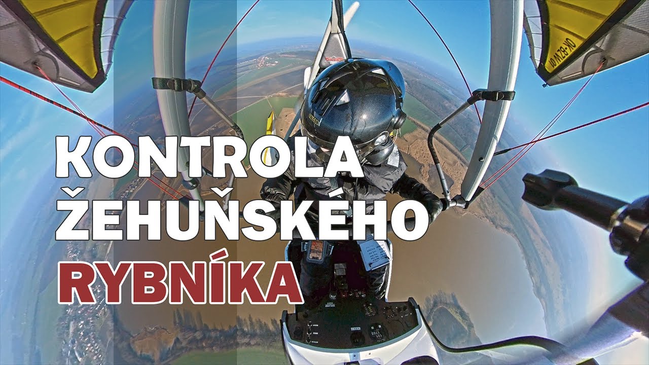 MZK 77. létání, motorové rogalo: Kontrola Žehuňského rybníka.